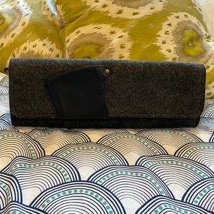 Hobo the Original Prado gray felt clutch